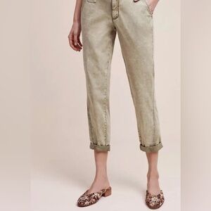 Anthro slim cropped chinos